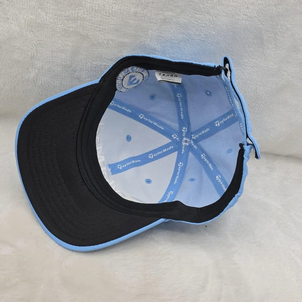 Taylormade Hat Cap Strap Back Blue White Edgewood Golf Logo Club Golfer‎ Mens